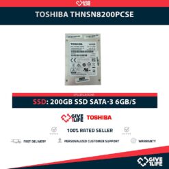 TOSHIBA THNSN8200PCSE SSD 200GB 2.5" SATA 6GB/S