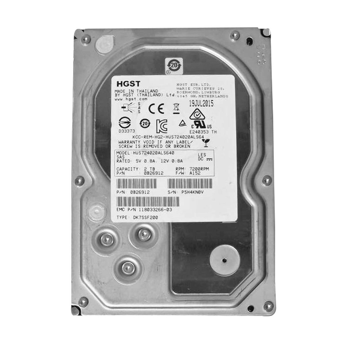 HITACHI HUS724020ALS640 2TB HDD 3.5" SAS 6GB/S 7.2K RPM - ESPECIAL PARA SERVIDORES - Imagen 2