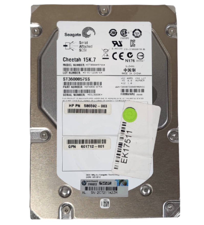 SEAGATE ST3600057SS 600GB HDD 3.5 SAS-2 6GB/S 15K CACHE 64MB - SERVIDORES - Imagen 2