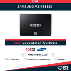SAMSUNG MZ-75E120 SSD 120GB 2.5″ SATA 6GB/S
