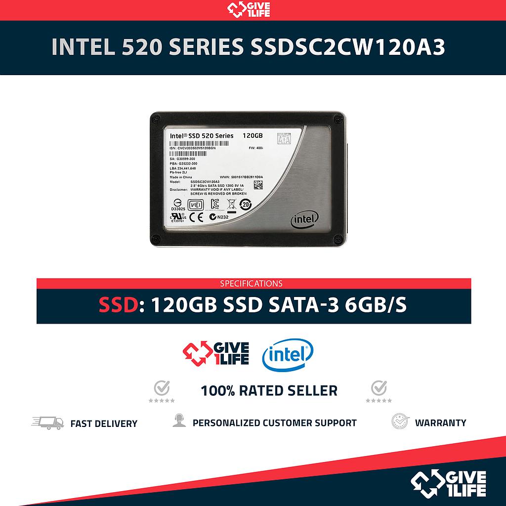 INTEL 520 SERIES SSDSC2CW120A3 SSD 120GB 2.5″ SATA 6GB/S