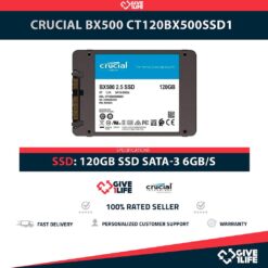 CRUCIAL BX500 CT120BX500SSD1 SSD 120GB 2.5″ SATA 6GB/S