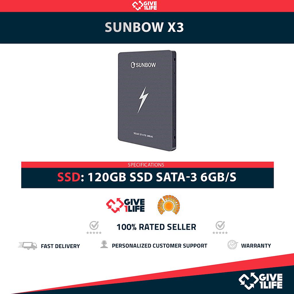SUNBOW X3 SSD 120GB 2.5″ SATA 6GB/S