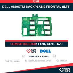 DELL 0M05TM Backplane Frontal 8LFF 8 Bahías de 3.5" para T320, T420, T620