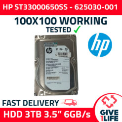 Alternative view of HPE ST33000650SS 3TB HDD 3.5" SAS-2 6GB/S 7.200 RPM 64MB CACHÉ