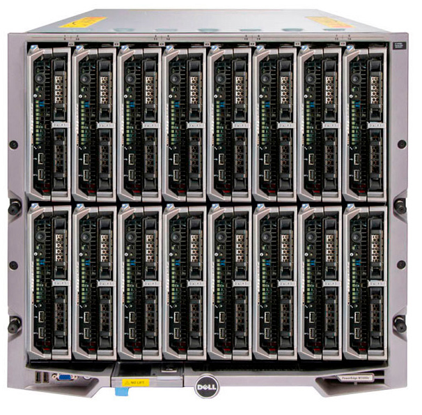 DELL M1000e Blade + 16 x M620 768GB RAM 192CO/384TH + 2X M6220 - Imagen 2