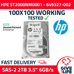 HPE ST2000NM0001 2TB HDD SAS-2 6GB/S 3.5" 7.2K