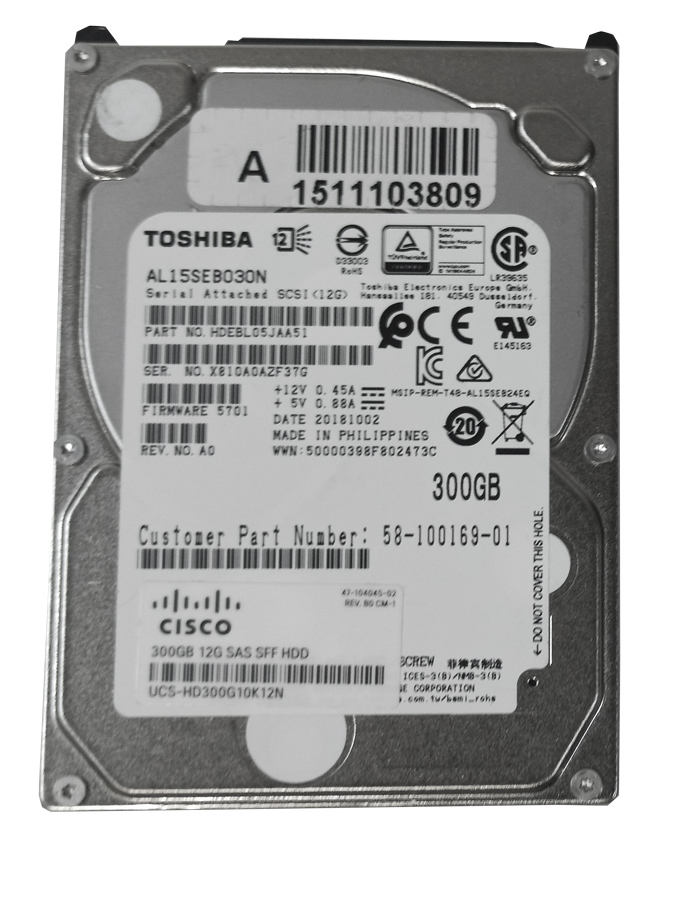 TOSHIBA AL15SEB030N 300GB HDD 2.5" SAS-3 12GB/S 10K 128MB CACHÉ - Imagen 2