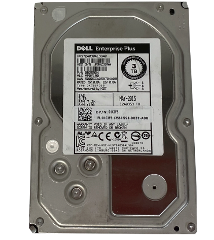 DELL ENTERPRISE PLUS HUS724030ALS640 3TB HDD 3.5" SAS-2 6GB/S 7.2K 64MB - 1CJF5 - Imagen 9