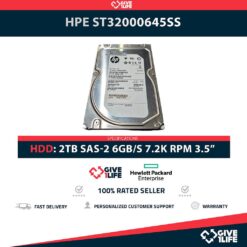 HPE ST32000645SS 2TB HDD 3.5" SAS-2 6GB/S 7.2K 64MB CACHÉ