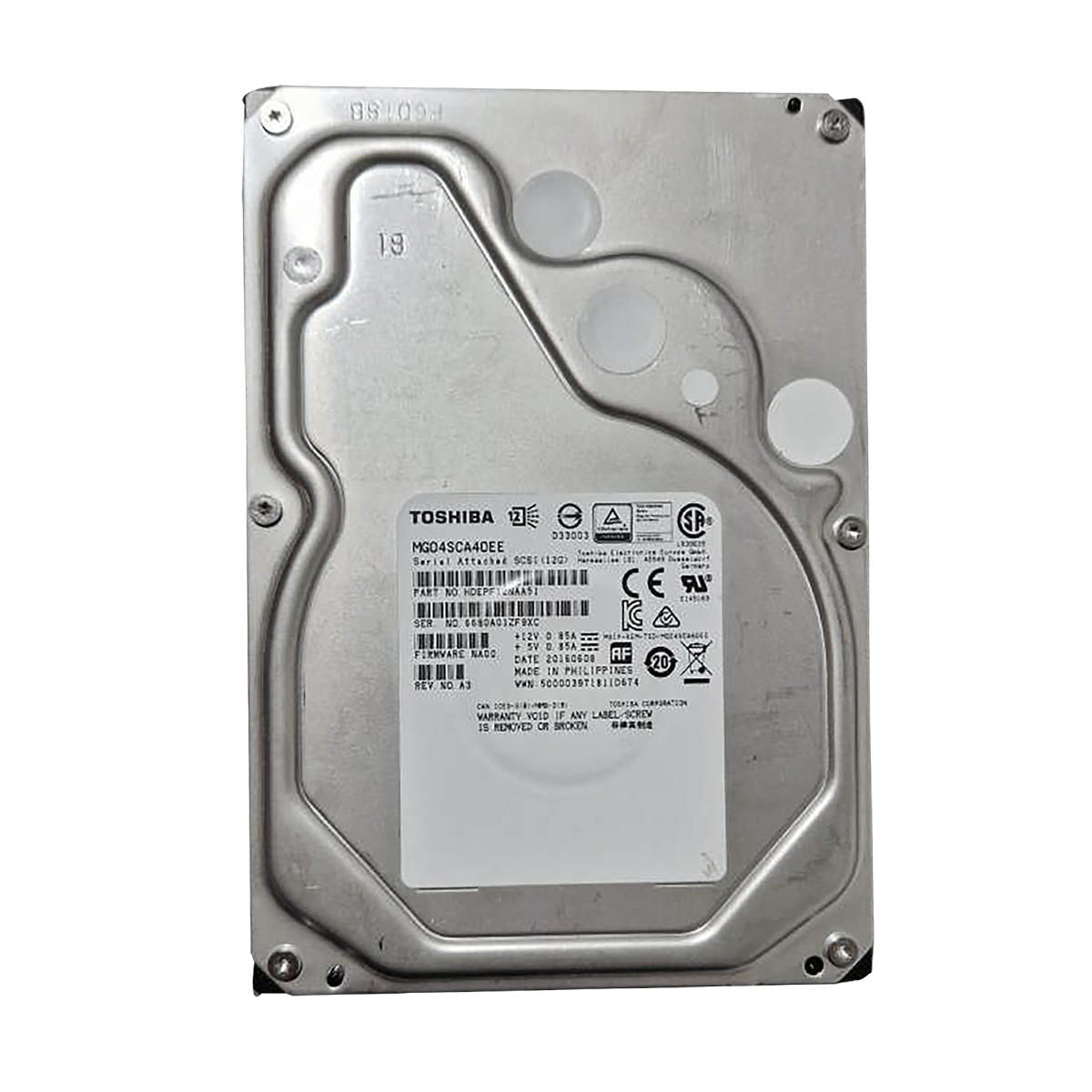 TOSHIBA MG04SCA400A 4TB SAS-2 6GB/S 7.2K RPM 64MB CACHE 3.5" - Imagen 2