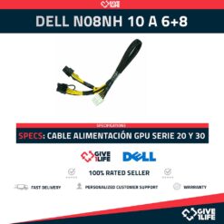 DELL 0N08NH / 0DRXPD CABLE DIVIDIDO ADAPTADOR DE ALIMENTACION GPU 6 + 8 PARA R720/R730
