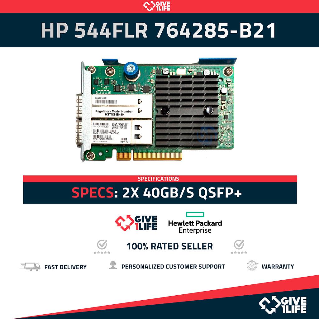 HP 544FLR-QSFP TARJETA DE RED 2 PUERTOS 10GB/40GB PARA HP G9/G10 PN:764285-B21