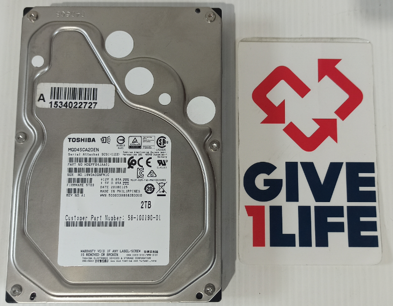 TOSHIBA MG04SCA20EN HDD 2TB 3.5" SAS 12GB/S 7.2K RPM - ESPECIAL PARA SERVIDORES - Imagen 2