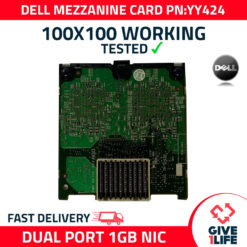 DELL PE BROADCOM 5708 DOBLE PUERTO 1GB NIC PCIe x4 TARJETA MEZZANINE PN: YY424