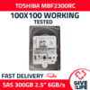 TOSHIBA MBF2300RC 300GB HDD 2.5 SAS-2 6GB/S 10K CACHE 128MB