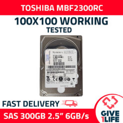 TOSHIBA MBF2300RC 300GB HDD 2.5 SAS-2 6GB/S 10K CACHE 128MB
