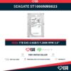 SEAGATE ST1000NM0023 HDD 1TB SAS-2 6GB/S 7.2K RPM 64MB CACHE