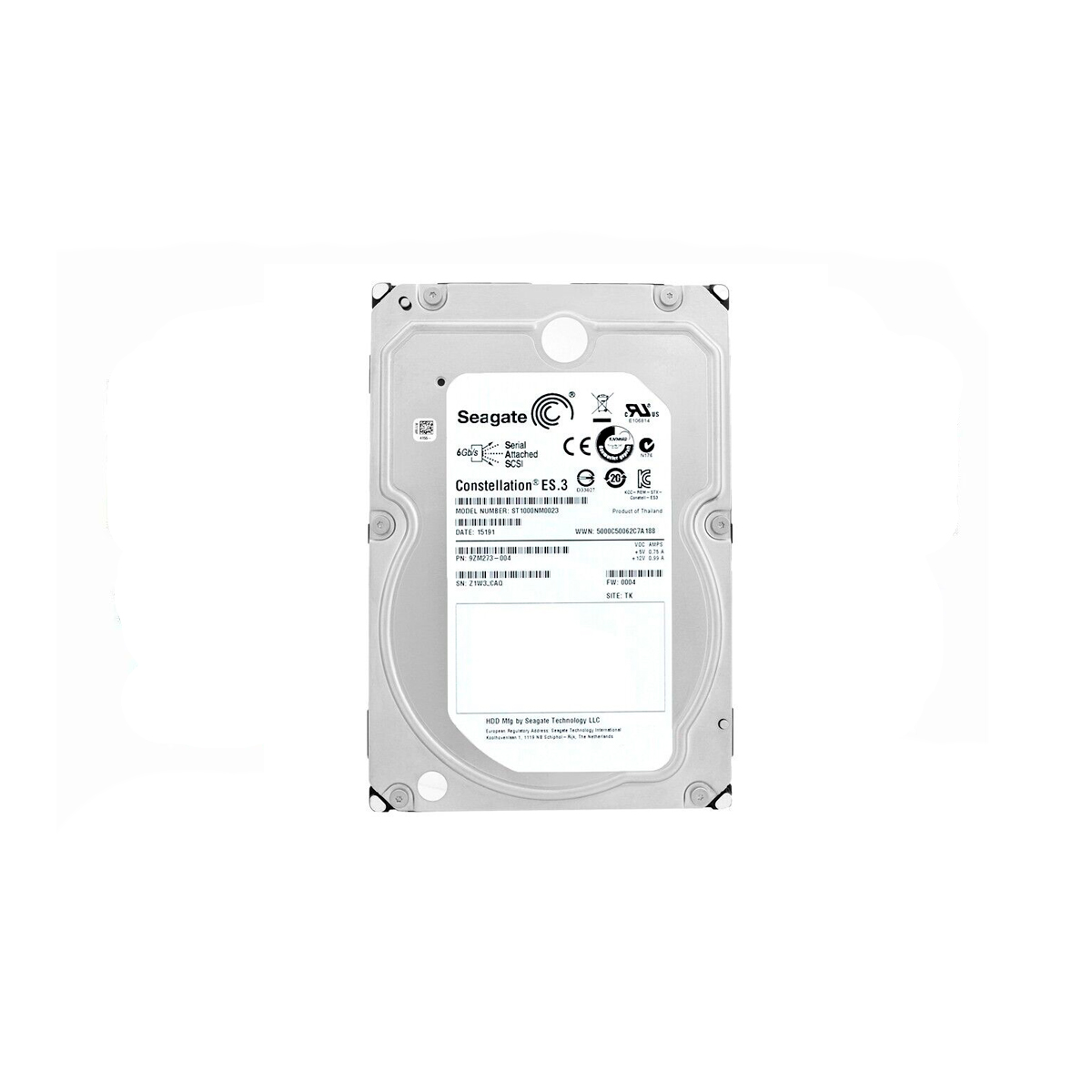 SEAGATE ST1000NM0023 HDD 1TB SAS-2 6GB/S 7.2K RPM 64MB CACHE - Imagen 2