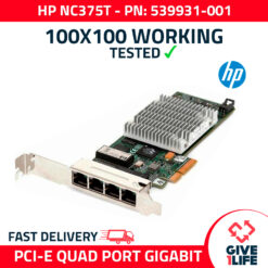 HP NC375T ADAPTADOR PARA SERVIDORES PCI-E CON 4 PUERTOS 1GB - 539931-001