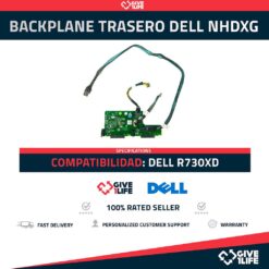 DELL BACKPLANE TRASERO DE 2 BAHIAS PARA R730XD SFF PN: NHDXG CON CABLES INCLUIDO