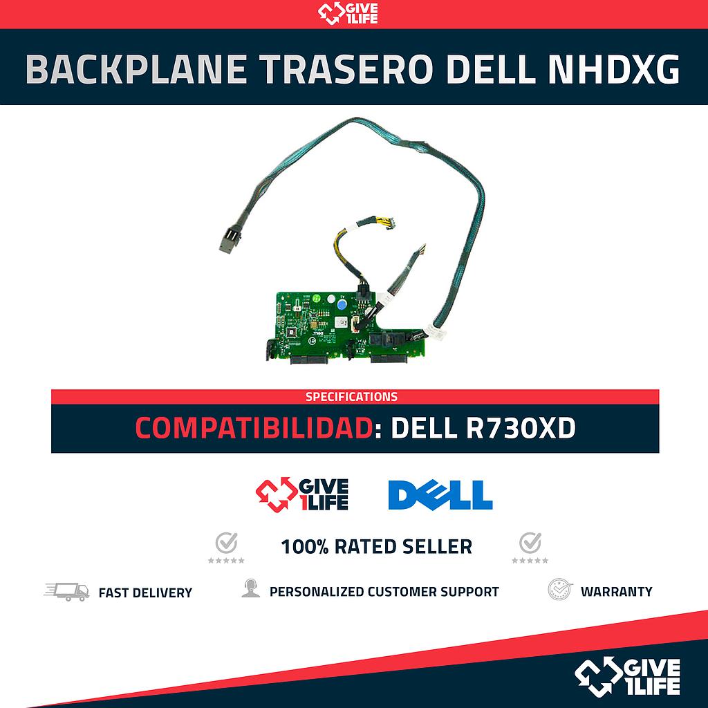 DELL BACKPLANE TRASERO DE 2 BAHIAS PARA R730XD SFF PN: NHDXG CON CABLES INCLUIDO