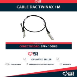 Cable DAC Twinax SFP+ 10GB/s, Longitud 1M