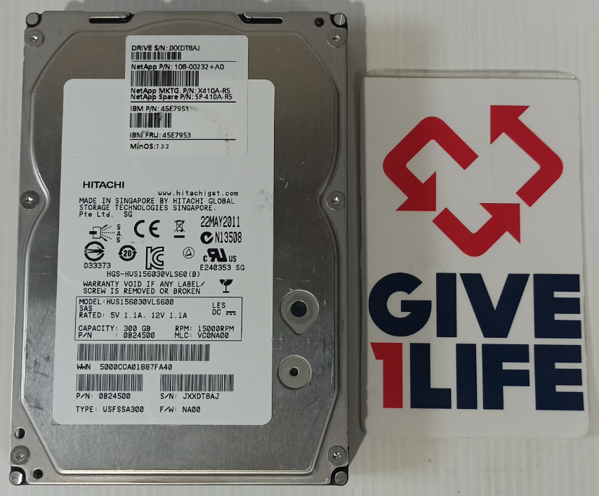 HITACHI HUS156030VLS600 300GB HDD 3.5" SAS-2 6GB/S 15.000 RPM 64MB CACHÉ - Imagen 2
