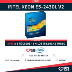 Intel Xeon E5-2430L V2 (6 Núcleos / 12 Hilos) @2.80GHz Turbo Speed