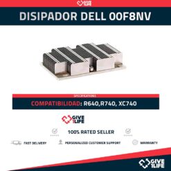 Disipador / Heatsink DELL 00F8NV para R640, R740, R740XD, XC740