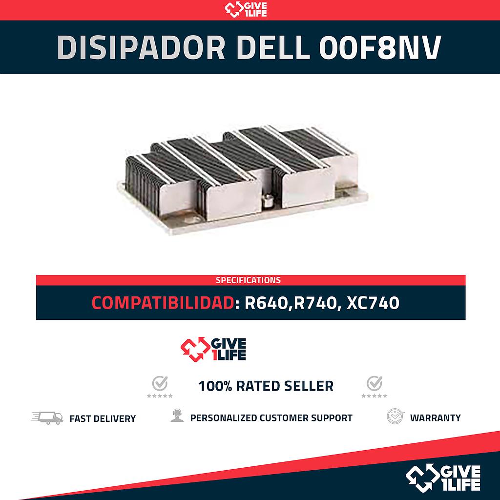 Disipador / Heatsink DELL 00F8NV para R640, R740, R740XD, XC740
