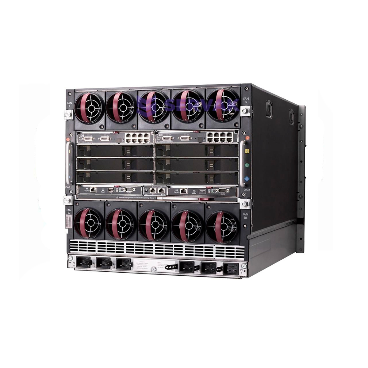 Chassis HP E-C7000 G3 + 16 x Blades BL460C Gen9 E5-2620 V3 512GB RAM 192CO/384TH + 2X HP 10GbE Pass-Thru - Imagen 3
