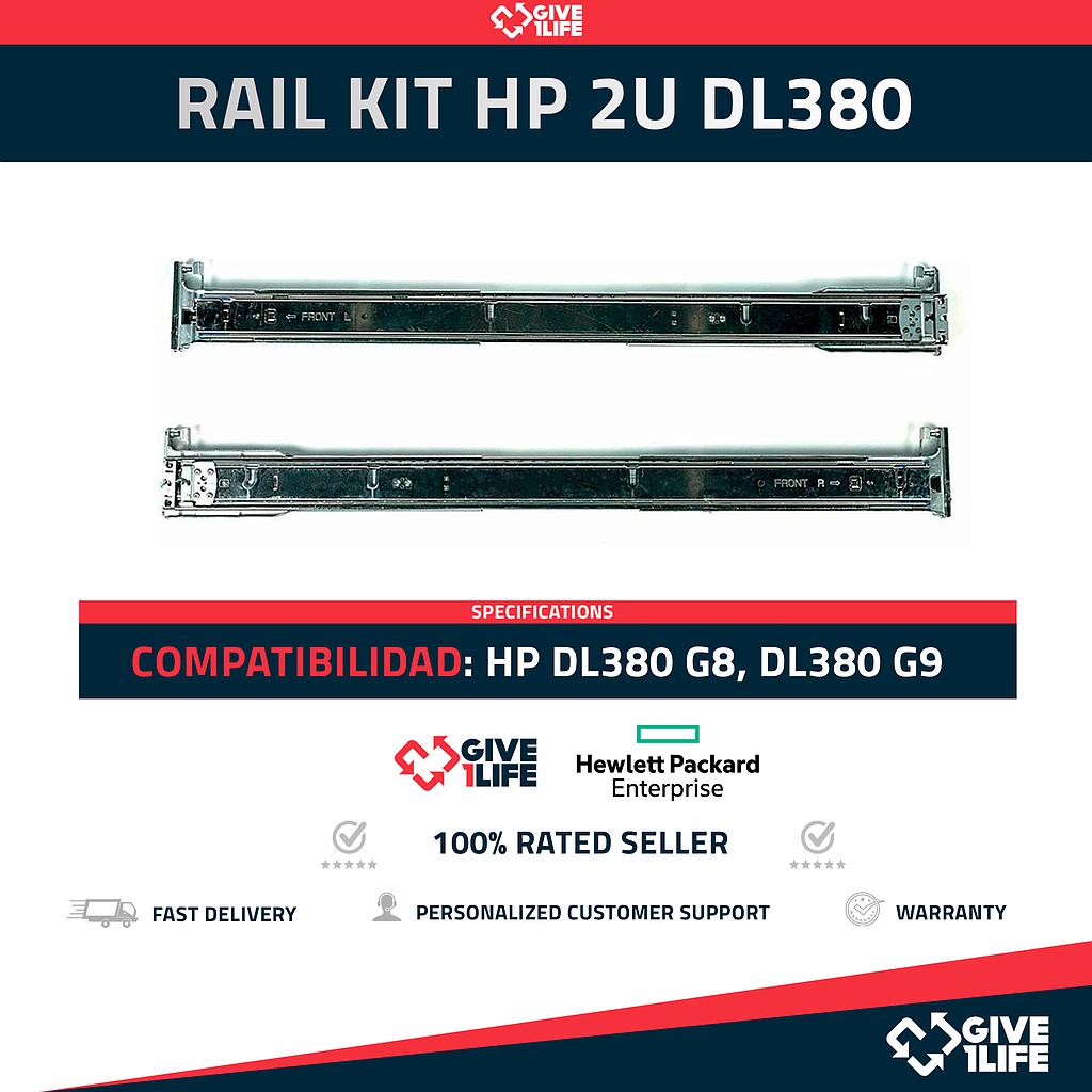 RAIL KIT HP DL380 2U G8 G9 G10 SFF PAR COMPLETO