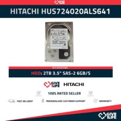HUS724020ALS641 2TB HDD 3.5" SAS 6GB/S 7.2K RPM - ESPECIAL PARA SERVIDORES