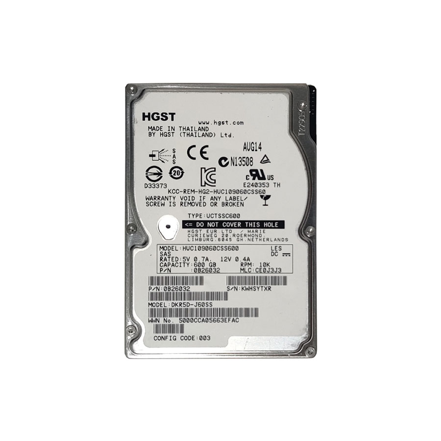 HITACHI HUC109060CSS600 600GB HDD 2.5" SAS-2 6GB/S 10K 64MB - Imagen 2