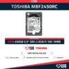 TOSHIBA MBF2450RC 450GB HDD 2,5" SAS-2 6GB/S 10K 16MB - SERVIDOR DELL / HP / IBM