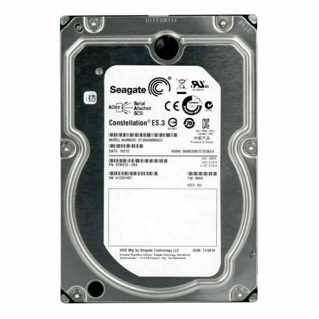 SEAGATE ST3000NM0023 3TB HDD 3.5" SAS-2 6GB/S 7.2K 128MB SERVIDORES HP DELL - Imagen 2