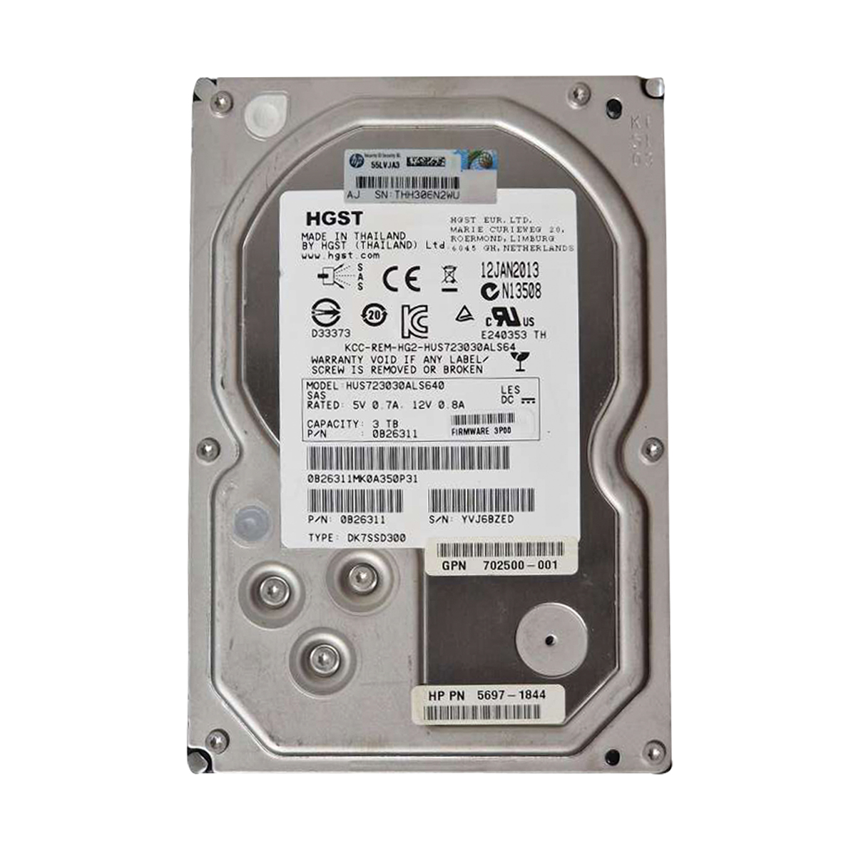 HITACHI HUS723030ALS640 3TB HDD 3.5" SAS-2 6GB/S 7.2K 64MB - SERVIDORES HP DELL - Imagen 2