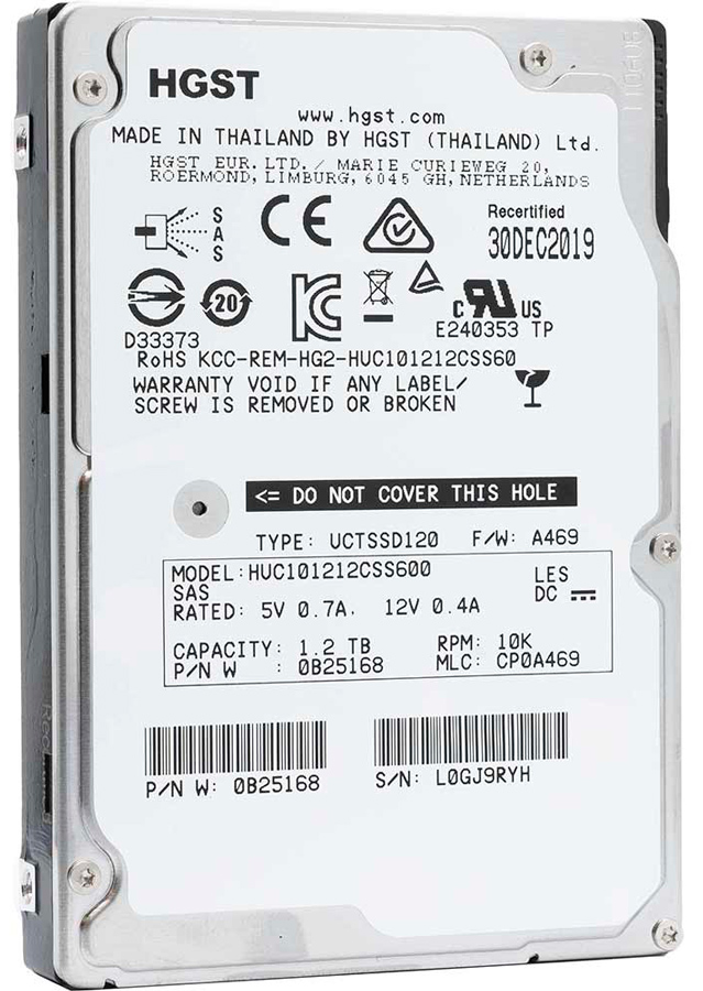 HITACHI HUC101212CSS600 1.2TB HDD 2.5" SAS-2 6GB/S 10K 64MB - Imagen 2