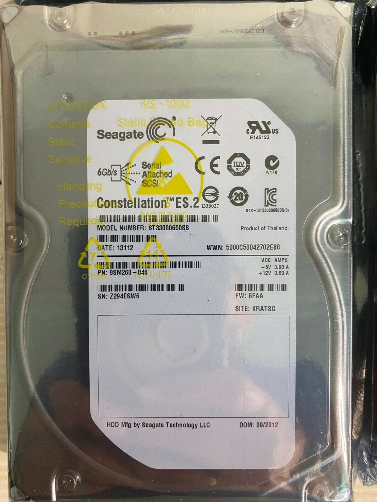 SEAGATE ST33000650SS 3TB HDD 3.5" SAS-2 6GB/S 64MB - SERVIDORES HP / DELL / IBM - Imagen 4