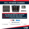 DELL M1000e Blade + 16 x M610 384GB RAM 64CO/128TH + 2X M6220