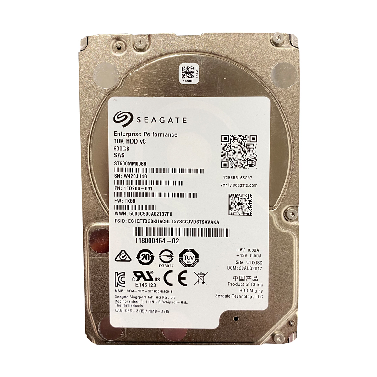 SEAGATE ST600MM0088 600GB HDD 2.5" SAS-3 12GB/S 10K 128MB - Imagen 2