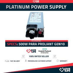 HP 865408-B21 865399-201 Platinum Power Supply 500W para Gen10
