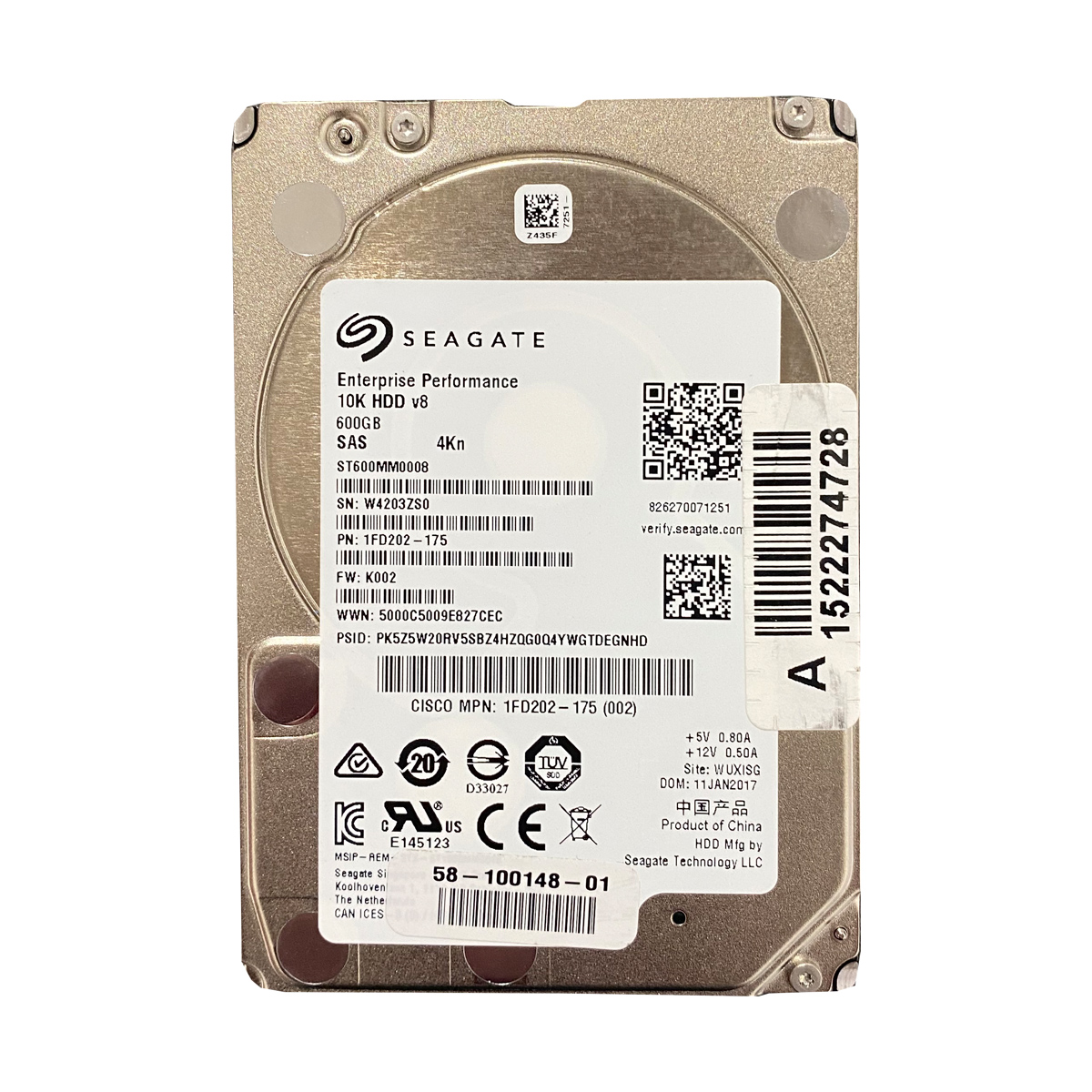 SEAGATE ST600MM0008 600GB HDD 2.5" SAS-3 12GB/S 10K 128MB 4KN - Imagen 2
