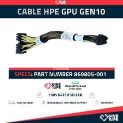 Cable GPU HPE Original DL380 Gen10 869805-001 8 a 8+6