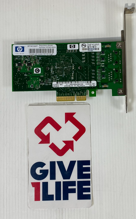 HP NC360T DUAL PORT 1GB/S FULL BRACKET NETWORK CARD 412651-001 - Imagen 4