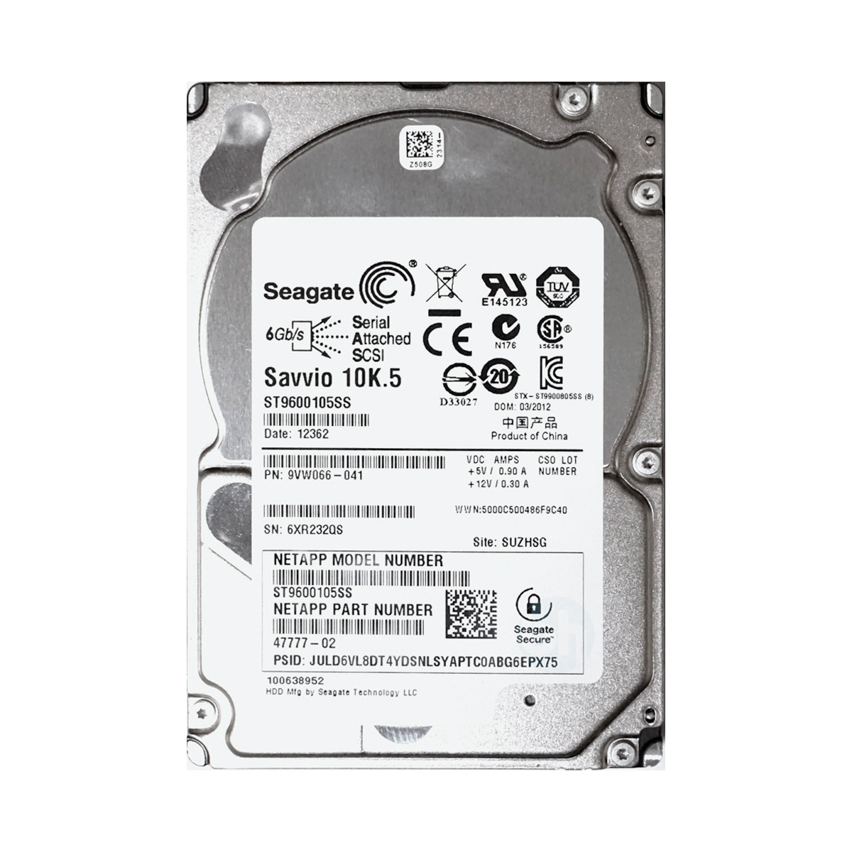 SEAGATE ST9600105SS 600GB HDD 2.5" SAS-2 6GB/S 10K 64MB - Imagen 2