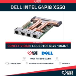 DELL INTEL Daughter Card 64PJ8 X550-T4 4x RJ45 10GB/s