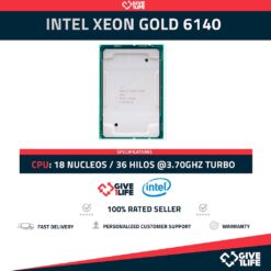 Intel Xeon Gold 6140 18 Núcleos 36 Hilos @3.70GHz Turbo 24.75 MB L3 Caché