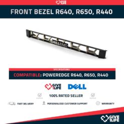Front Bezel 1U Para DELL PowerEdge R640, R650, R440